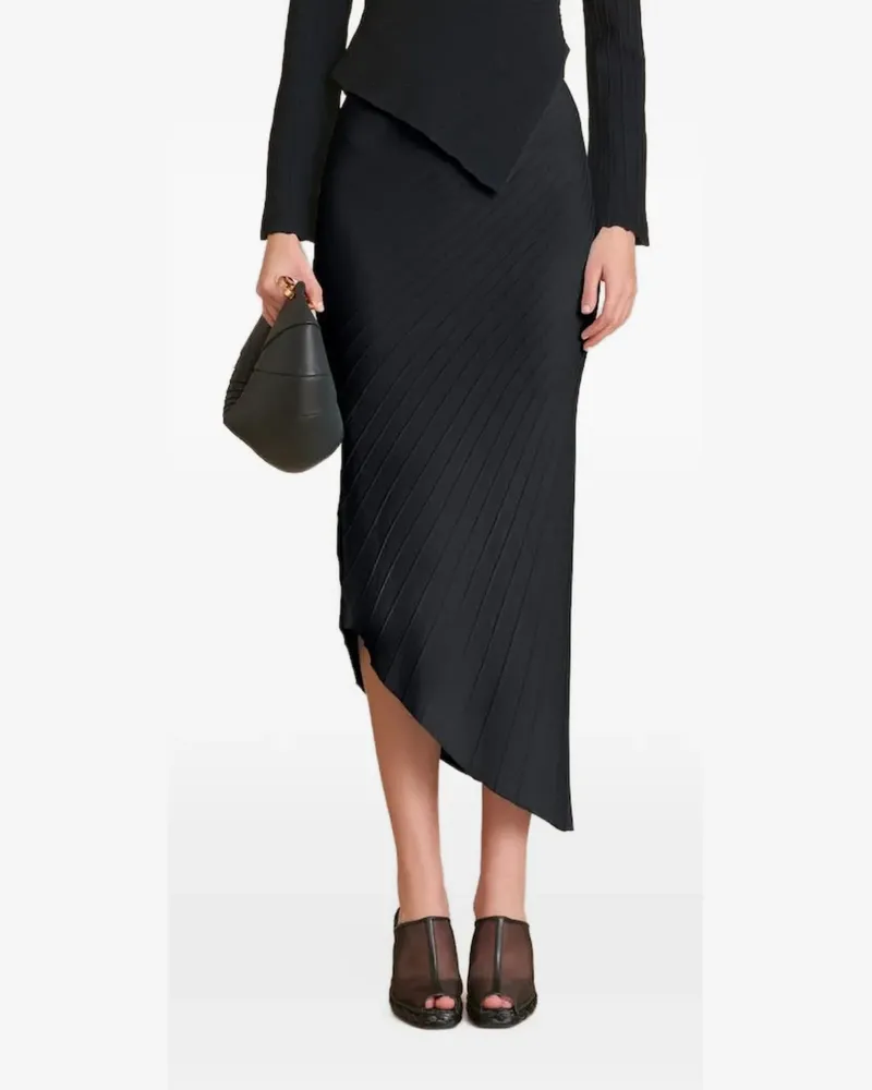 Cult Gaia Asymmetrischer Midirock - Schwarz Schwarz