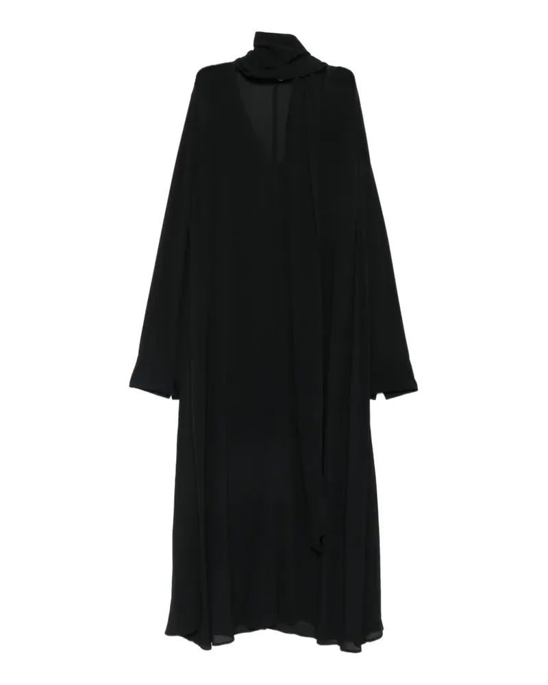 Totême Kleid mit Schaldetail - Schwarz Schwarz