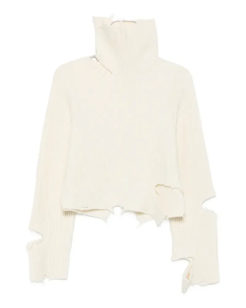 Haikure Gerippter Pullover im Distressed-Look - Nude Nude