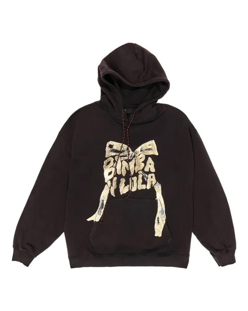 BIMBA Y LOLA Hoodie mit grafischem Print - Braun Braun