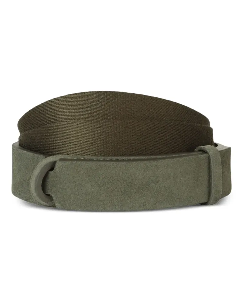 Orciani suede panelled belt - Grün Grün