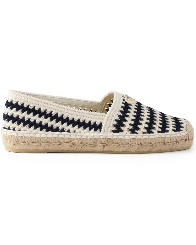 Prada Gehäkelte Espadrilles - Blau Blau