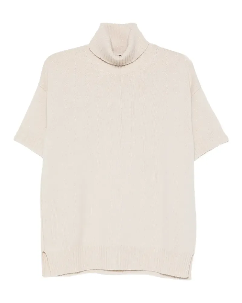 Lorena Antoniazzi roll-neck short-sleeve sweater - Nude Nude