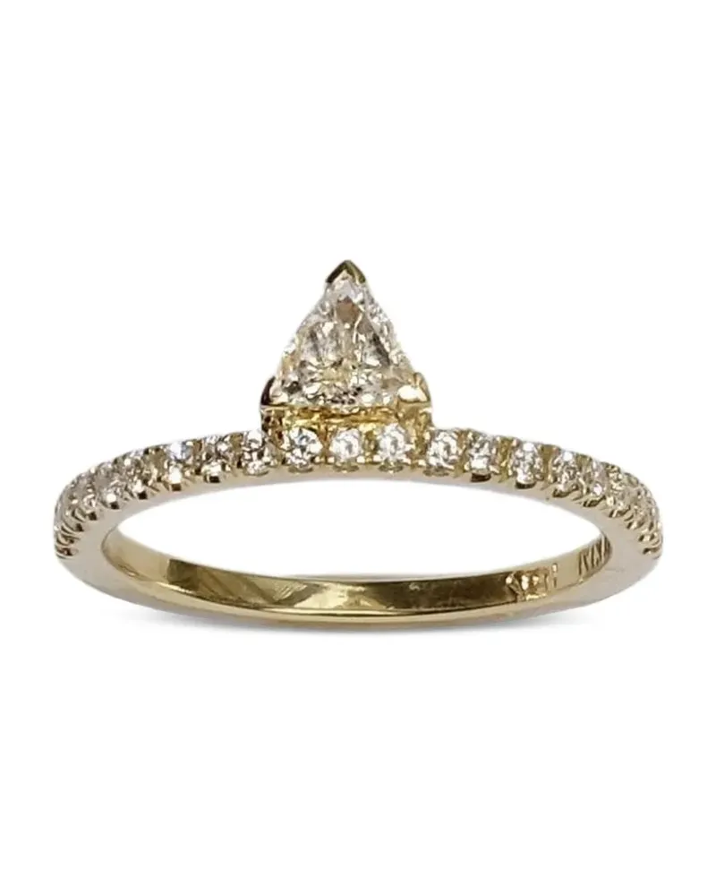 KATKIM 18kt Gelbgoldring mit Diamanten Gold