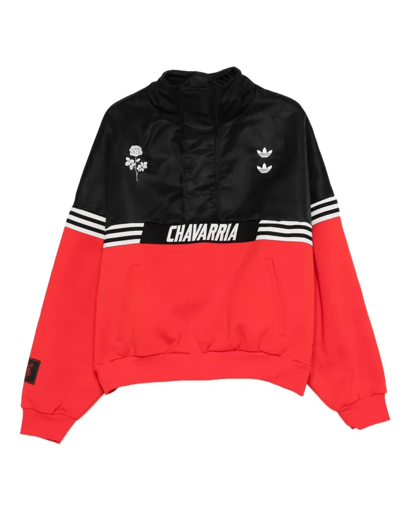 adidas x Willy Chavarria Gomez Pullover mit Logo-Stickerei - Schwarz Schwarz