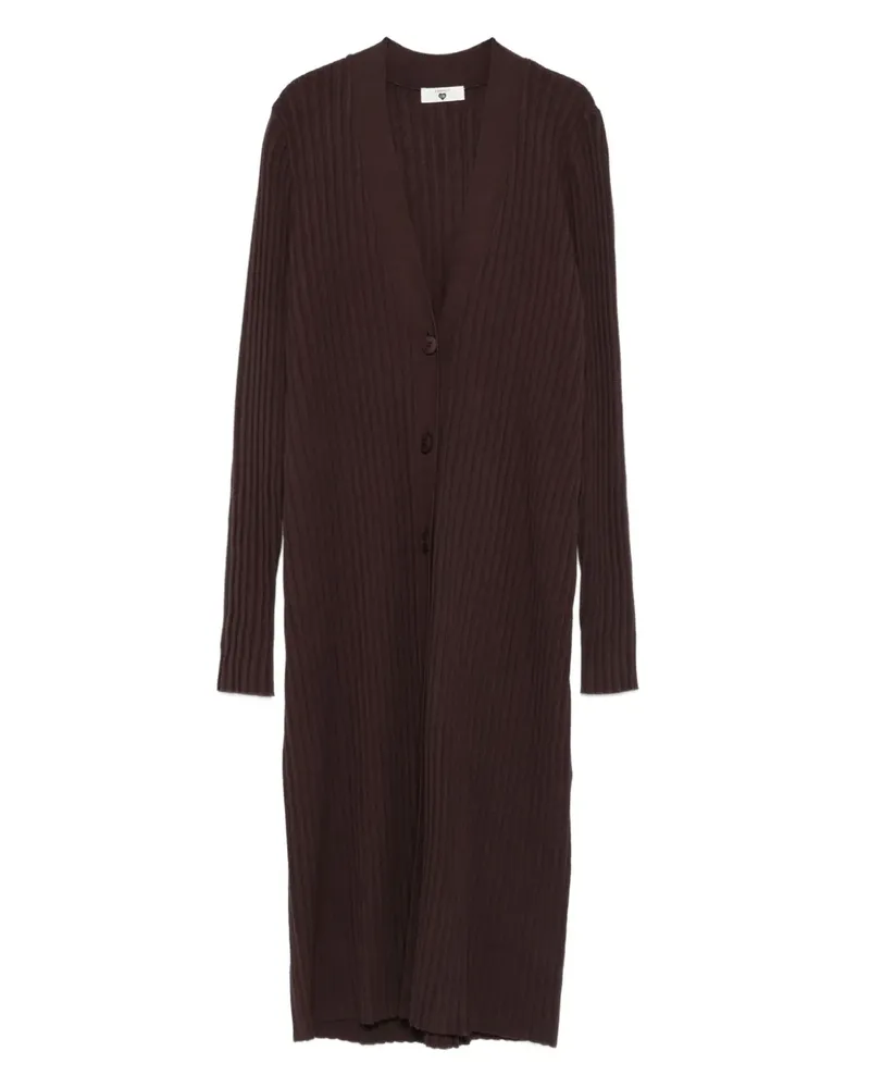 Twin-Set Gerippter Cardigan - Schwarz Schwarz