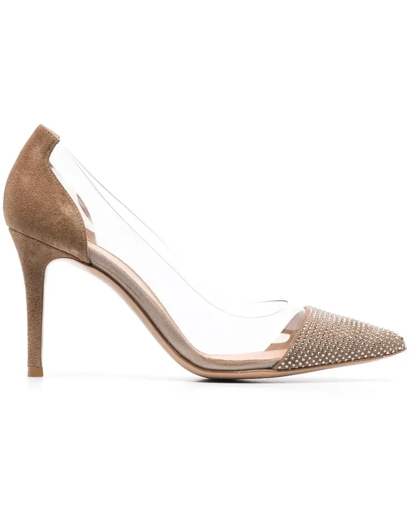 Gianvito Rossi Pumps mit spitzer Kappe 85mm - Nude Nude