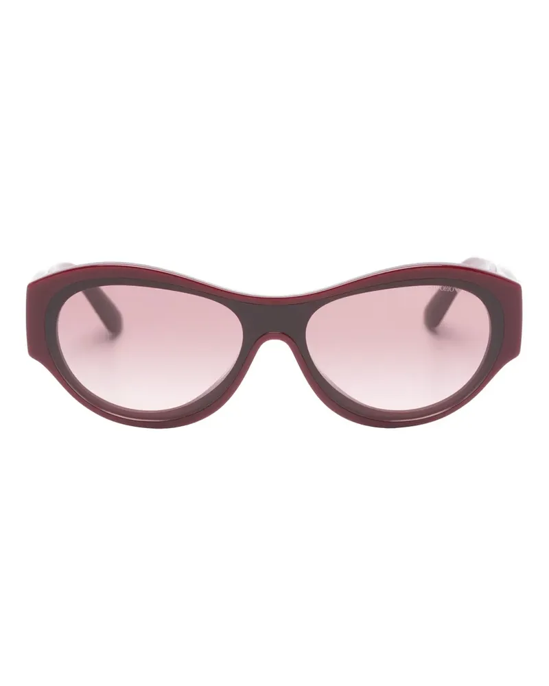 Emporio Armani Geometrische Sonnenbrille - Rot Rot