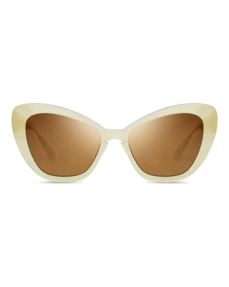 Bugatti Sonnenbrille mit Cat-Eye-Gestell - Nude Nude