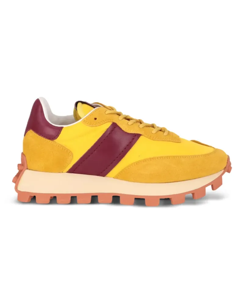 TOD'S suede-panelled chunky-sole sneakers - Gelb Gelb