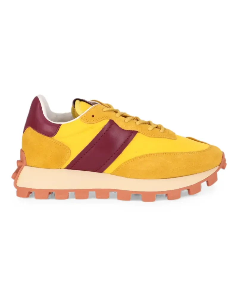TOD'S suede-panelled chunky-sole sneakers - Gelb Gelb