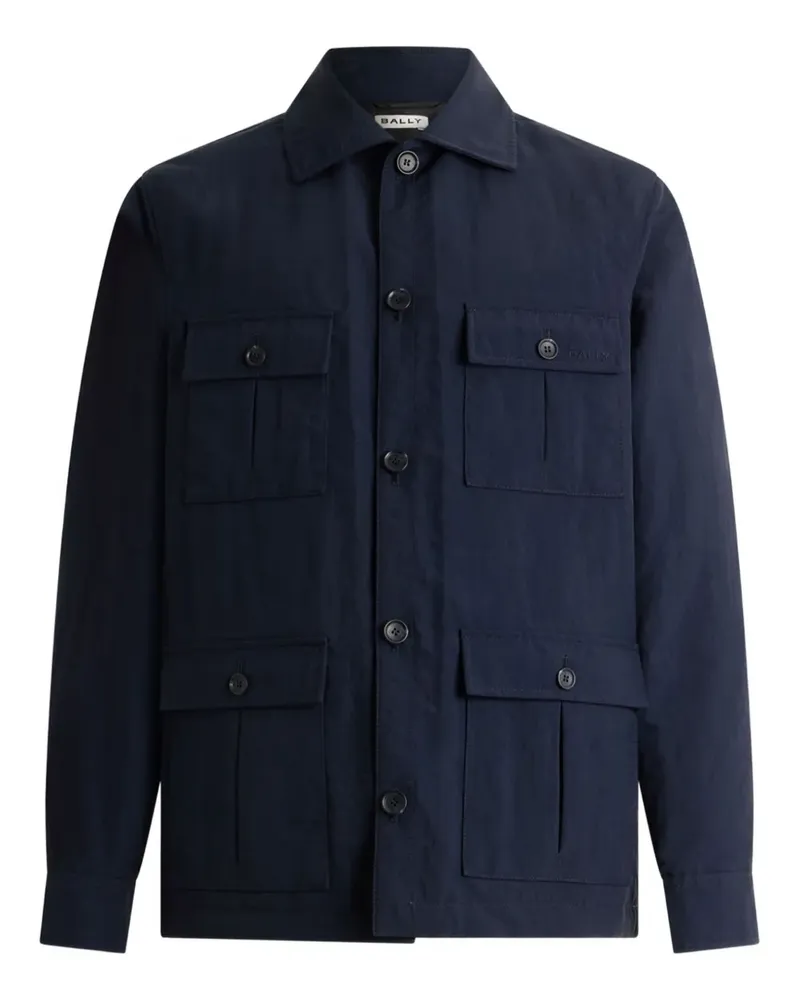Bally Hemdjacke mit geknöpfter Tasche - Blau Blau