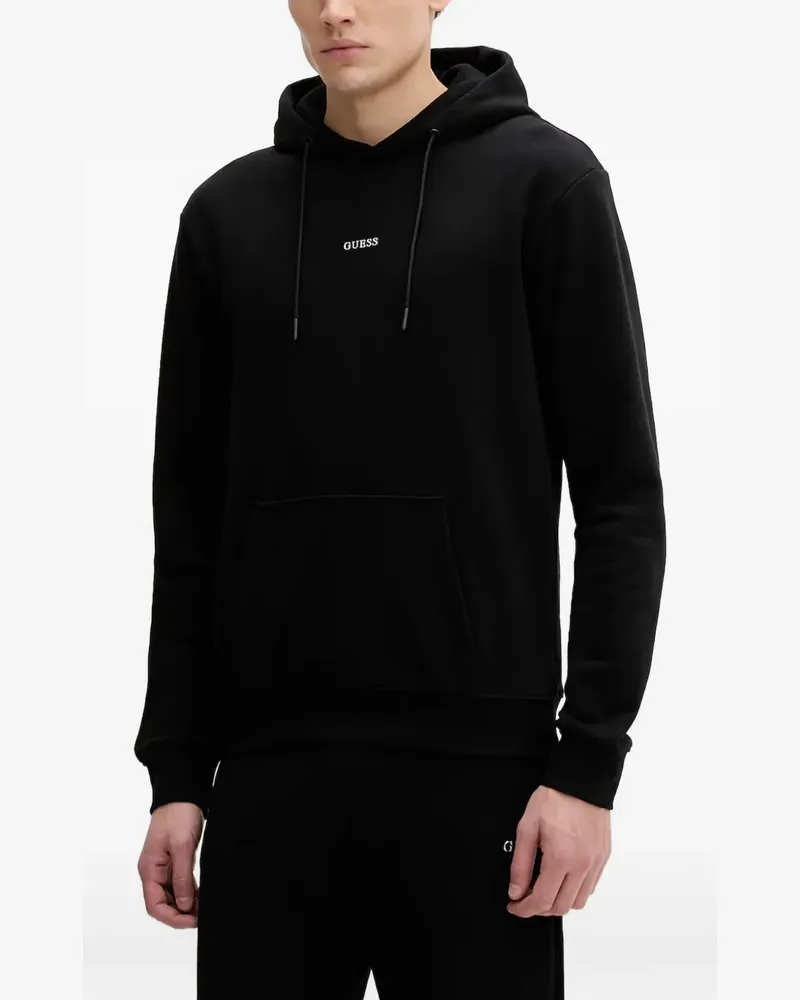 Guess Hoodie mit Logo-Print - Schwarz Schwarz