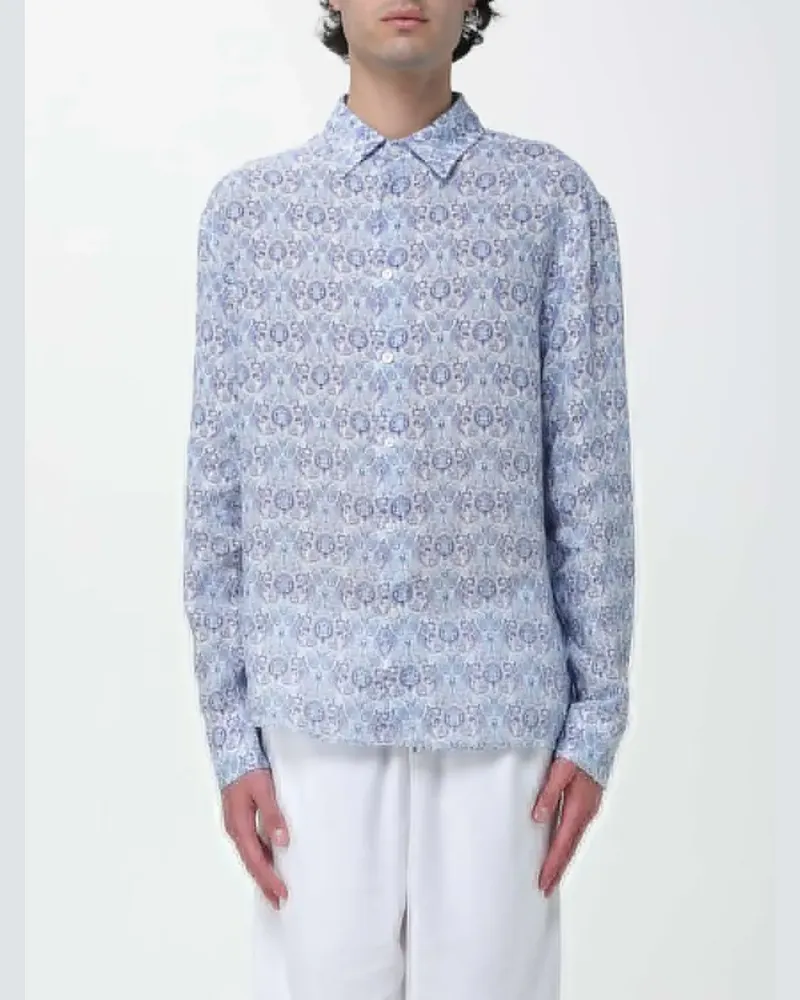 PENINSULA Leinenhemd mit Paisley-Print - Weiß Weiß