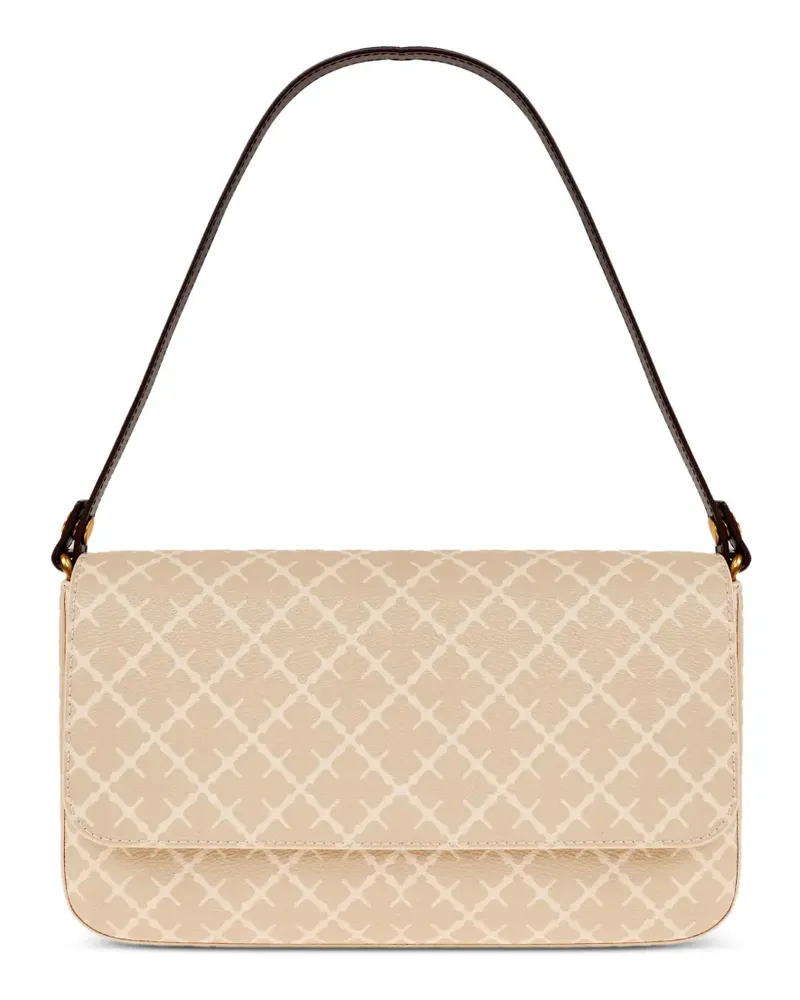 By Malene Birger Tallie patterned shoulder bag - Nude Nude