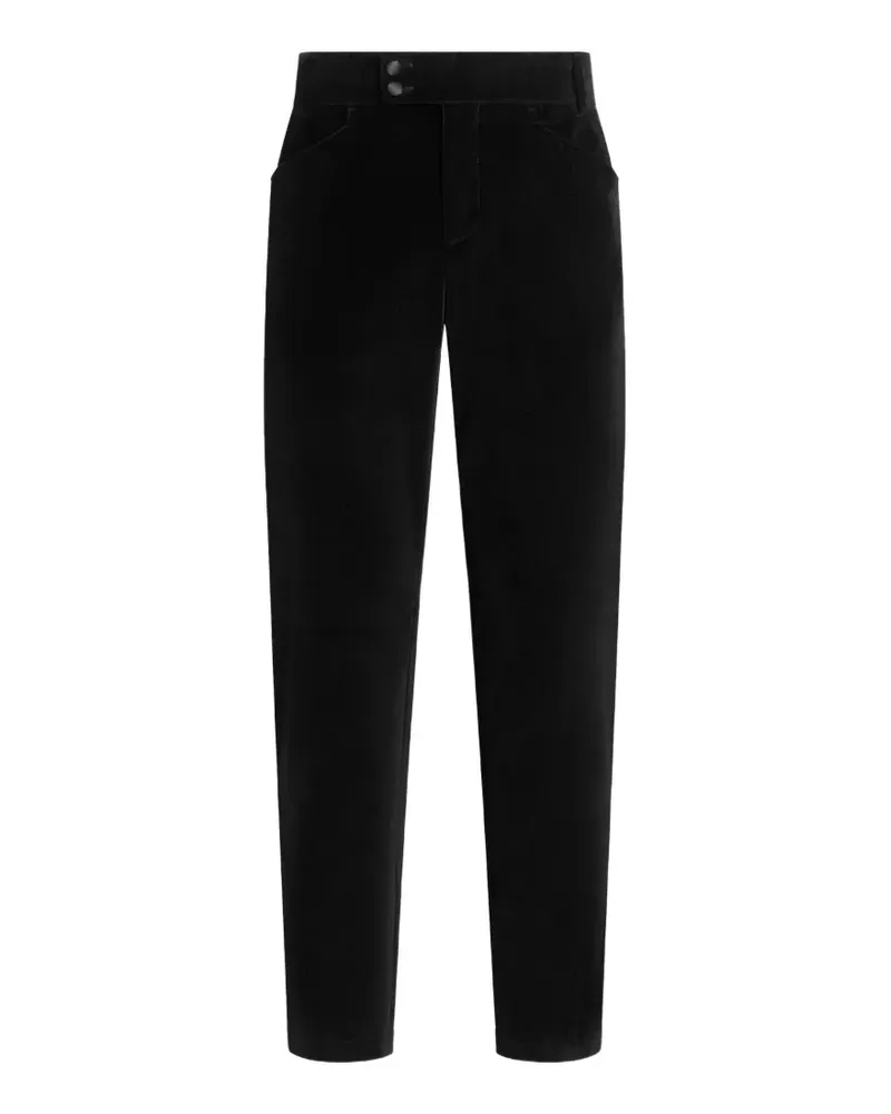 Dolce & Gabbana Hose aus Samt - Schwarz Schwarz