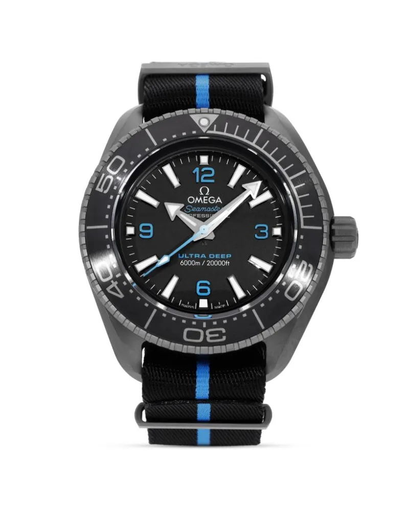 Omega 2024 Ungetragene Seamaster Ultra Deep 455mm Schwarz