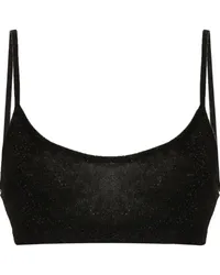 Federica Tosi Metallic-Top Schwarz