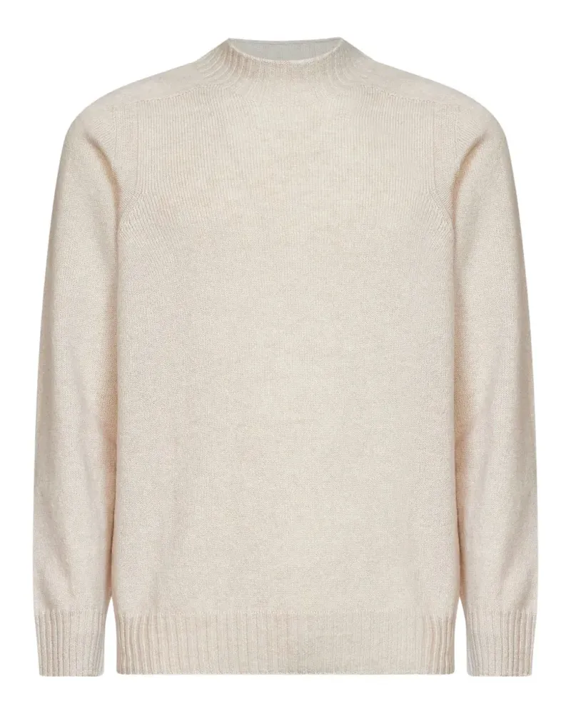 D4.0 Pullover mit Stehkragen und Sattelschultern - Nude Nude
