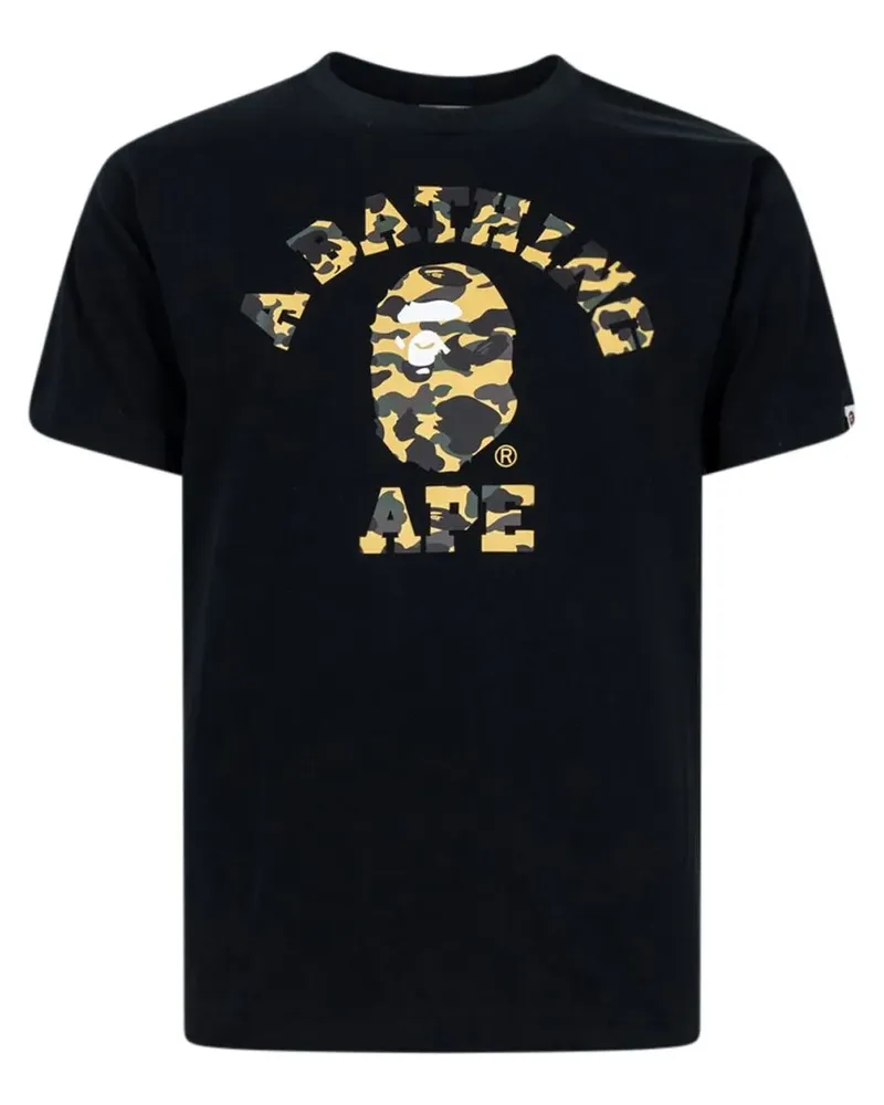 BAPE 1st Camo College T-Shirt - Schwarz Schwarz