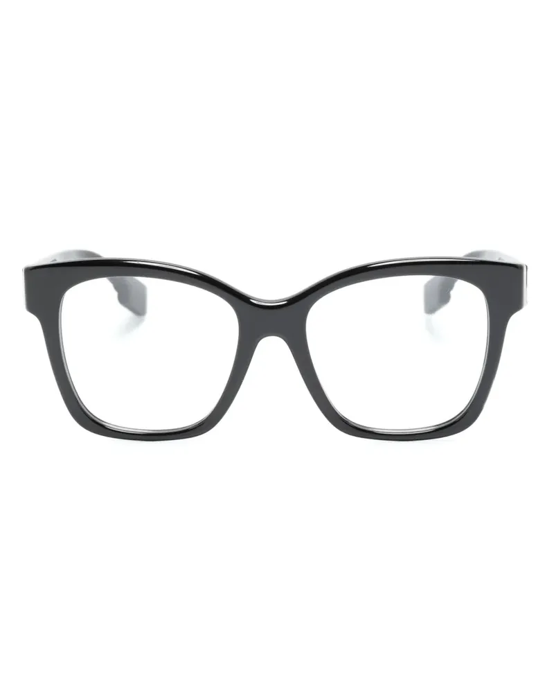 Burberry Brille mit eckigem Gestell - Schwarz Schwarz