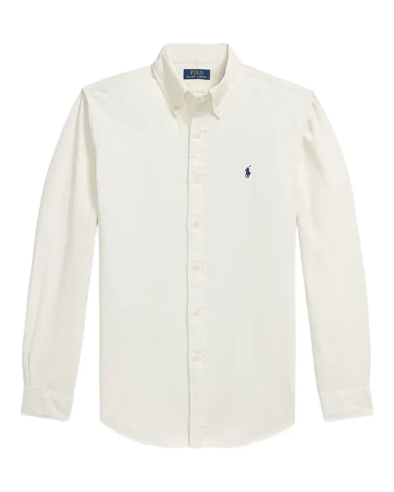 Ralph Lauren Custom Fit Cordhemd - Weiß Weiß