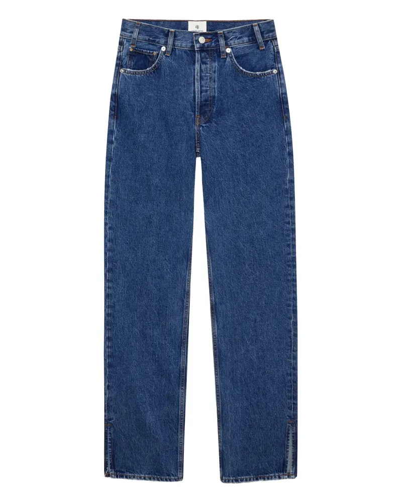 Anine Bing Roy Jeans mit hohem Bund - Blau Blau