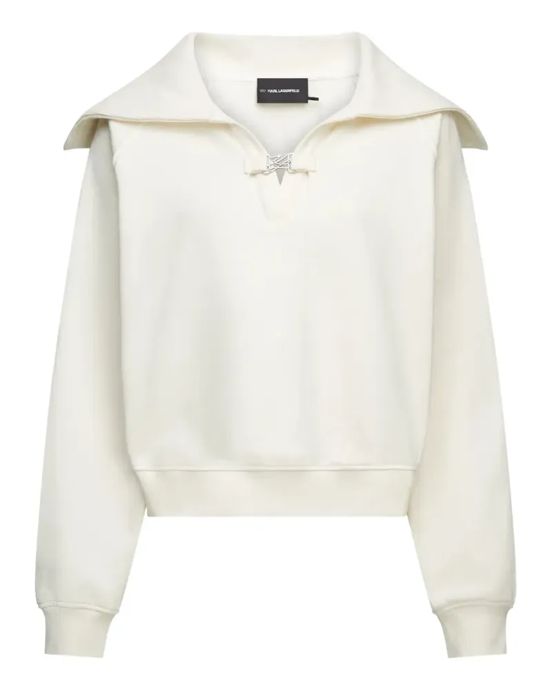 Karl Lagerfeld Pullover mit weitem Kragen - Nude Nude