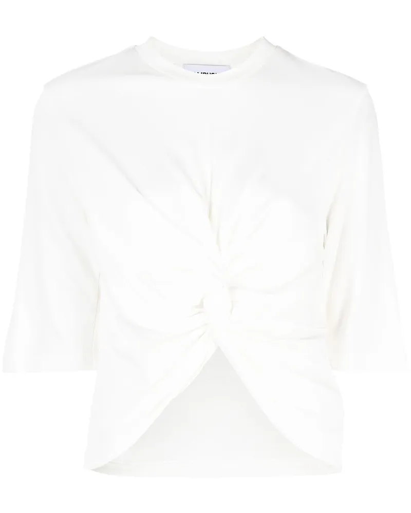 AMBUSH T-Shirt mit Knotendetail Weiß