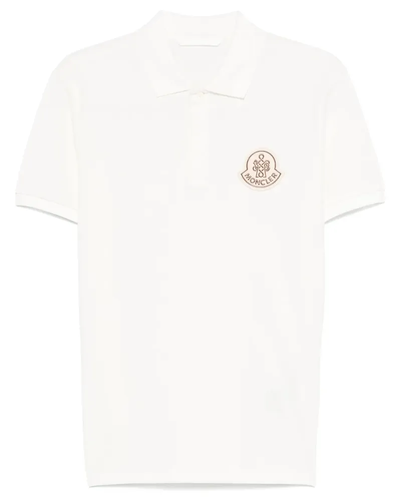 Moncler Poloshirt mit Year of the Snake-Patch Weiß