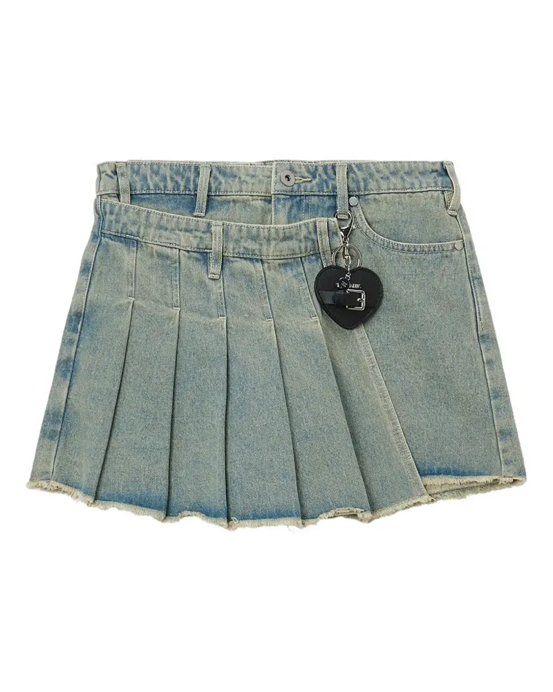 Musium Div. Ausgefranste Shorts - Blau Blau