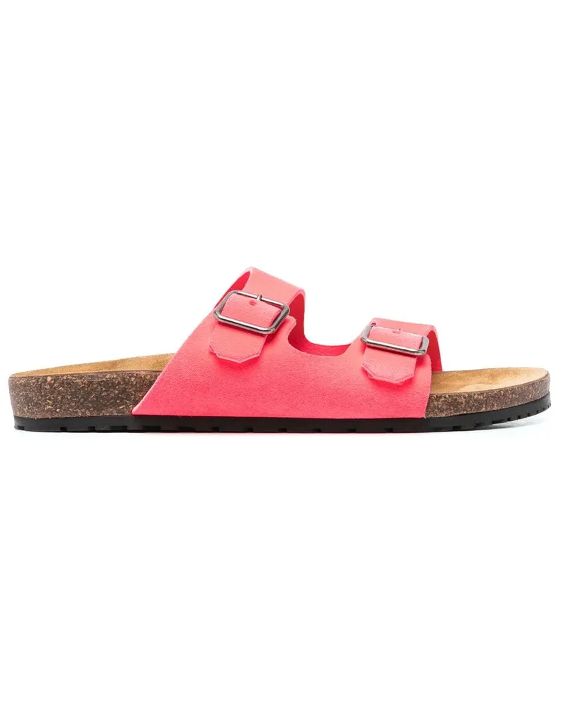 Saint Laurent Jimmy Sandalen mit doppeltem Riemen Rosa