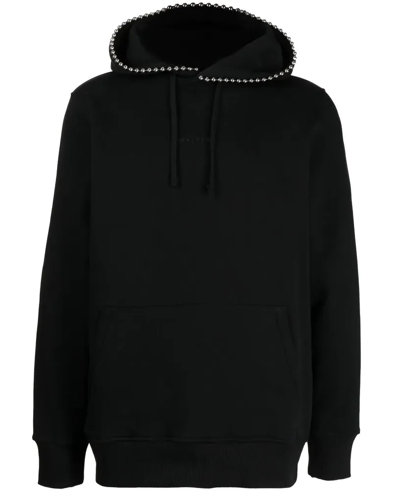 1017 ALYX 9SM Hoodie mit Nieten - Schwarz Schwarz