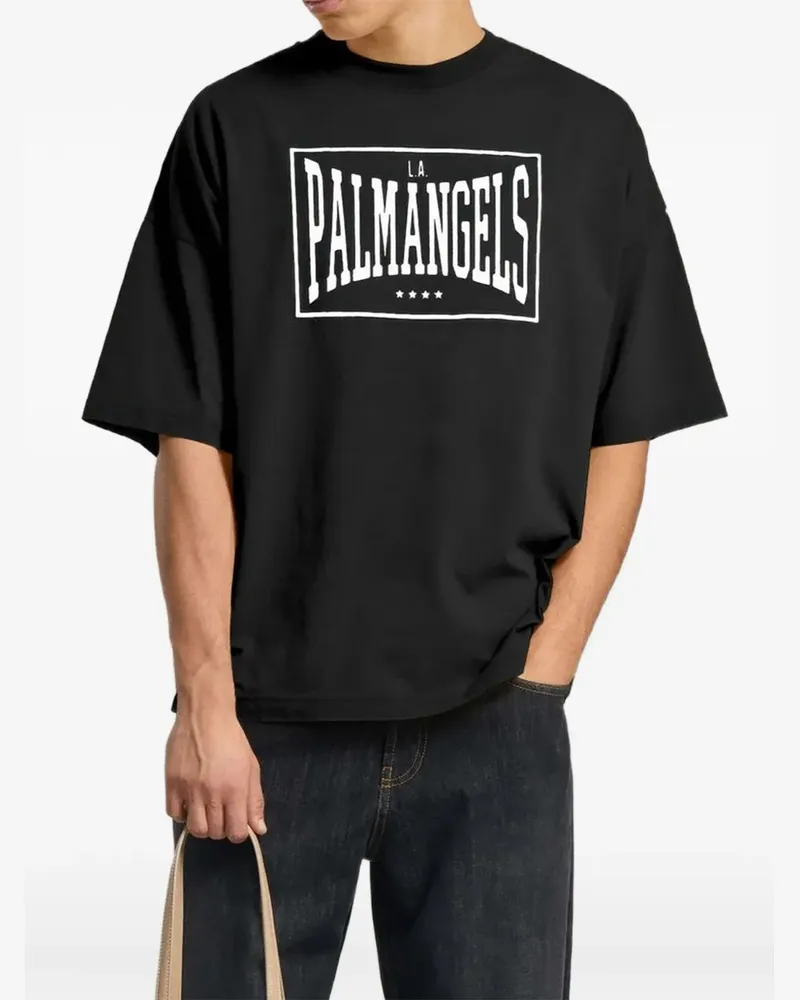 Palm Angels T-Shirt mit Retro-Design - Schwarz Schwarz