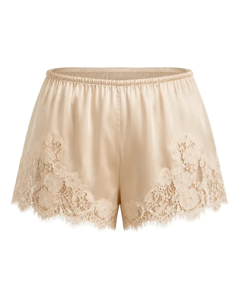 DÔEN Iona lace-trim shorts - Nude Nude