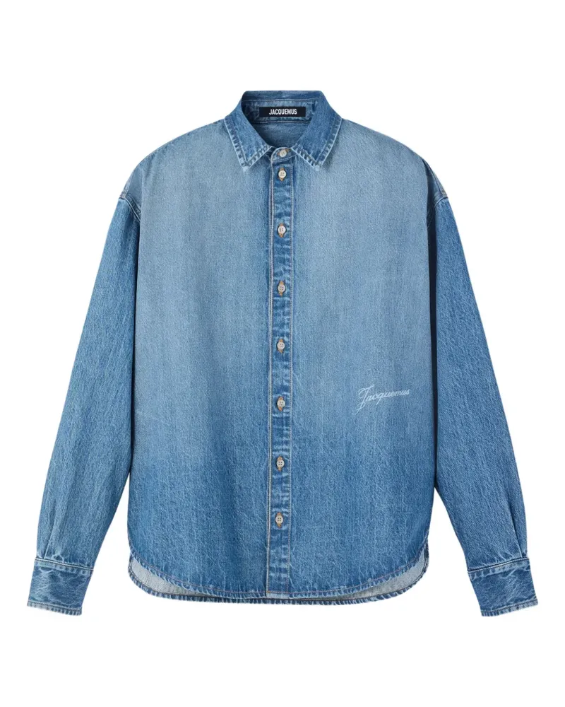 Jacquemus Jeanshemd mit Knopfleiste - Blau Blau