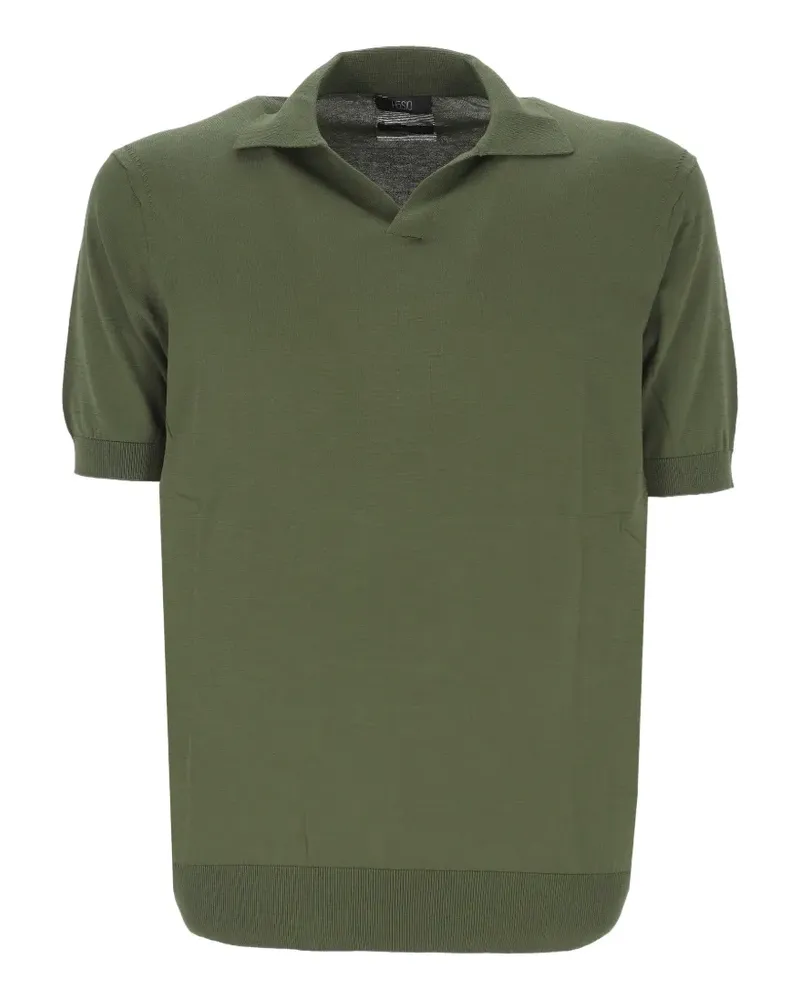 HOSIO short-sleeved collared T-shirt - Grün Grün
