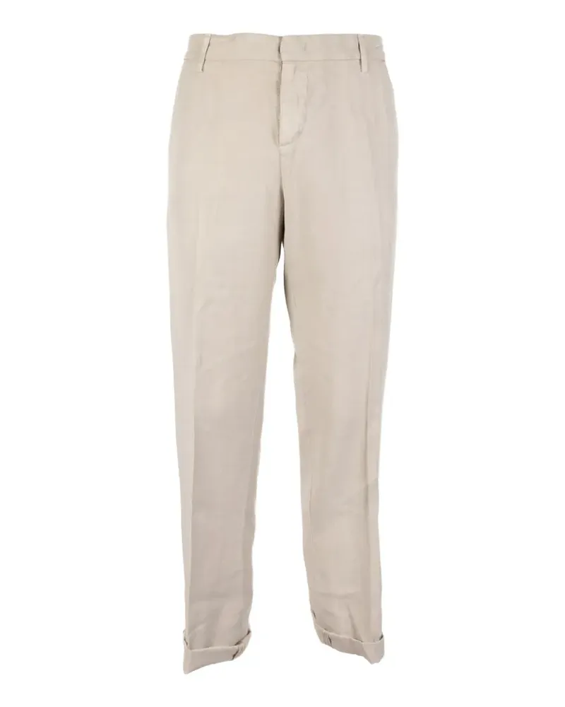 Dondup pressed-crease turn-up trousers - Nude Nude