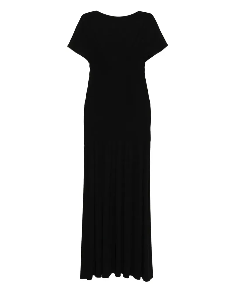 Totême Kleid mit Falten - Schwarz Schwarz