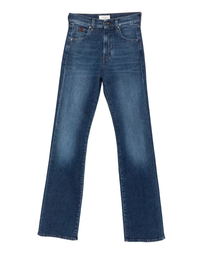 Jacob Cohën Ausgeblichene Cara Straight-Leg-Jeans - Blau Blau
