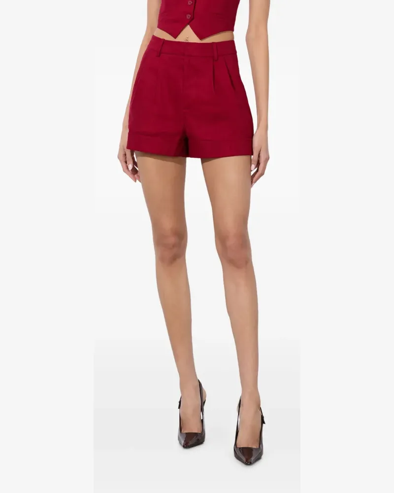 Alice + Olivia Conry Shorts mit Umschlag - Rot Rot