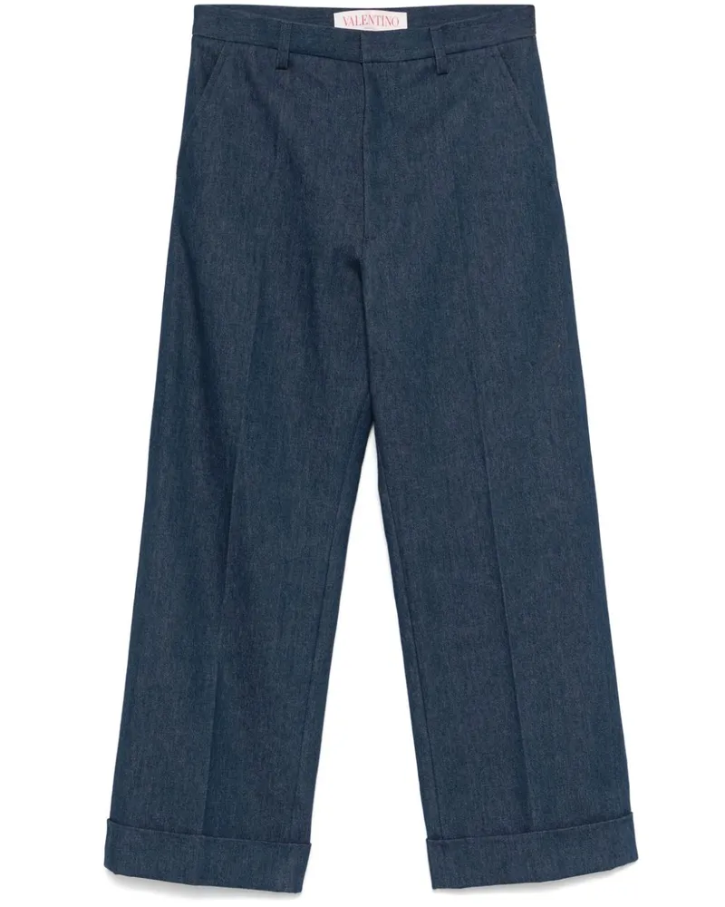 Valentino Garavani Jeans mit weitem Bein - Blau Blau