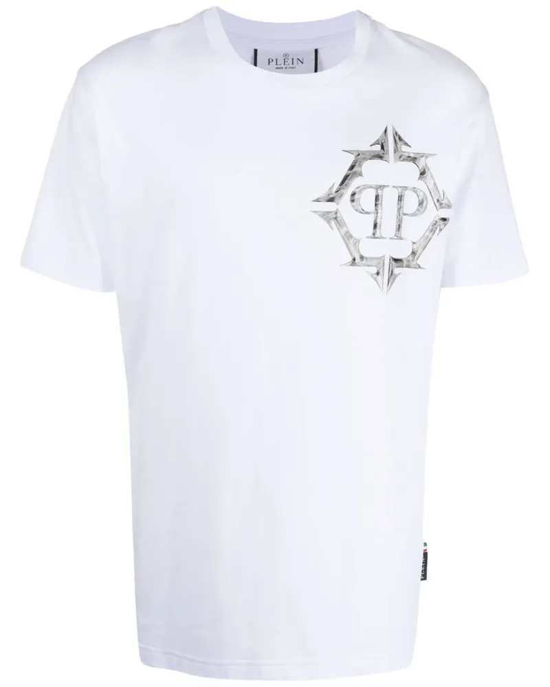 Philipp Plein T-Shirt mit grafischem Print - Weiß Weiß