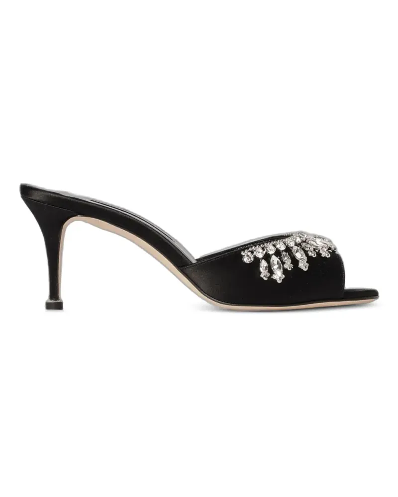 Manolo Blahnik Tulimu crystal-embellished heeled sandals - Schwarz Schwarz
