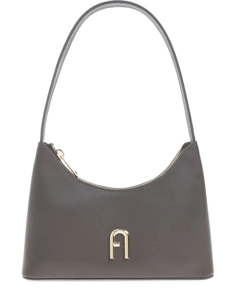 Furla Mini Diamond Schultertasche - Grau Grau