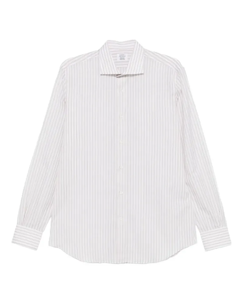 MAZZARELLI striped button shirt - Weiß Weiß