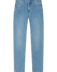 Versace Klassische Slim-Fit-Jeans Blau