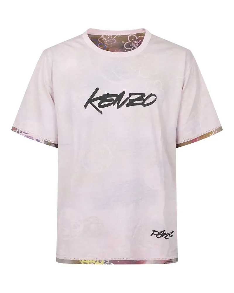 Kenzo x Futura T-Shirt mit Logo-Print - Rosa Rosa