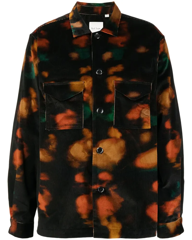 Paul Smith Cordhemd mit Batik-Print - Mehrfarbig Mehrfarbig