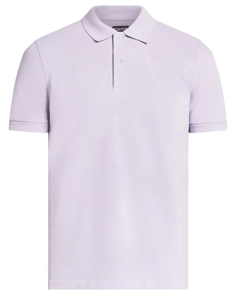 Tom Ford Poloshirt mit kurzen Ärmeln - Violett Violett